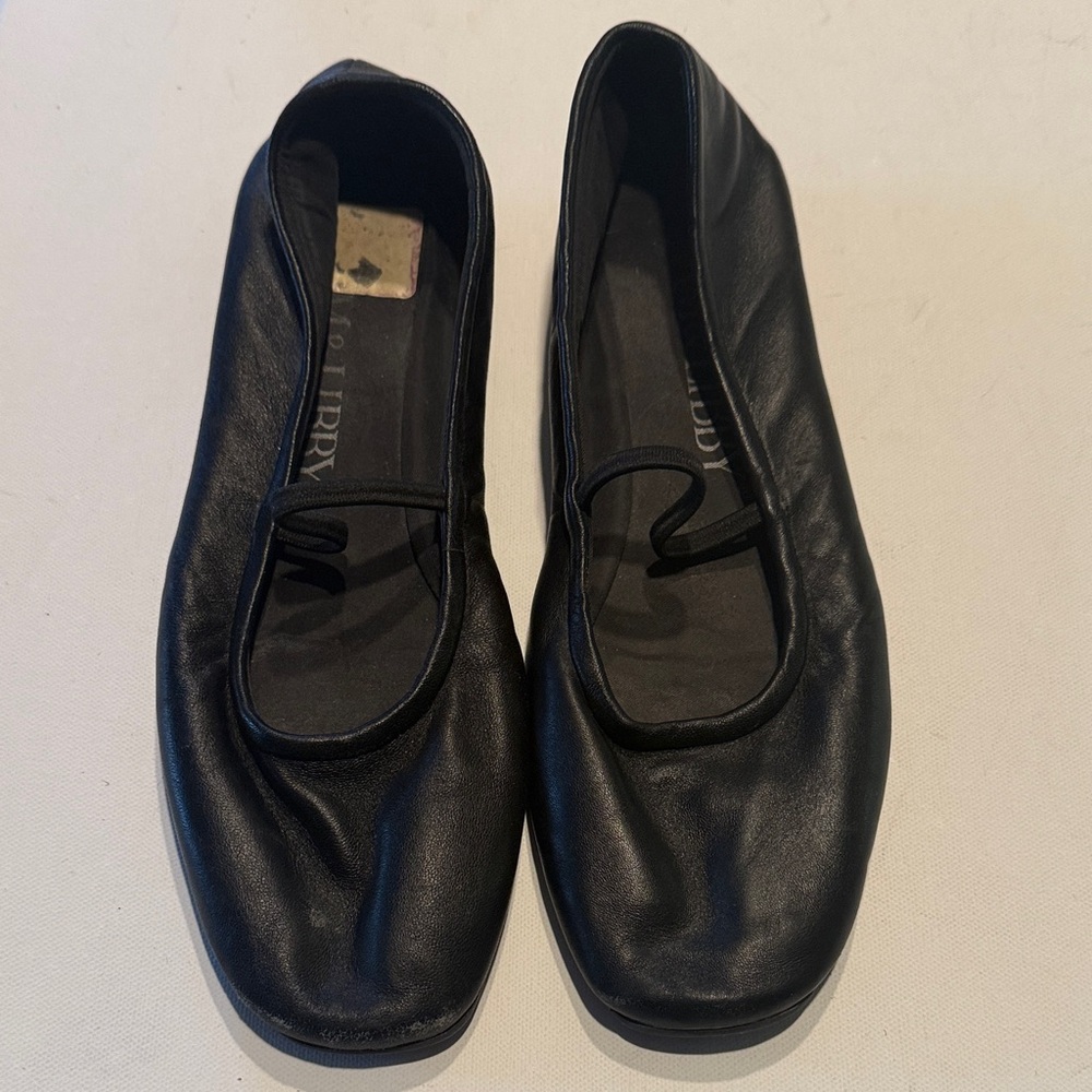 Sam & Libby Black Leather Slip-On Ballet Flats